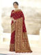 Miraamall Fashionable Pink Designer Bridal Wear Jacquard Silk Saree