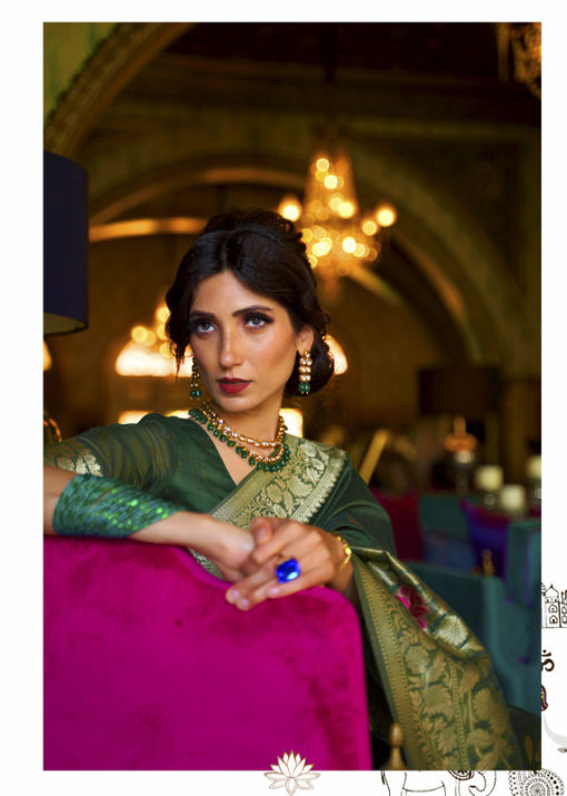 Miraamall Silk Saree Collection From Rajtex Green And Elegent