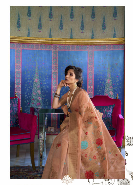 Miraamall Silk Saree Collection From Rajtex Orange And Beautiful
