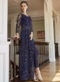 Lovely Purple Net Embroidered Work Designer Anarkali Suit