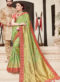 Elegant Red Silk Designer Wedding Wear Saree
