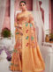Lovely Yellow Silk Zari Weaving Designer Saree