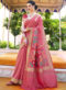 Lovely Off White Silk Printed Traditional Saree