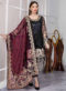 Beige Net Embroidered Work Designer Pakistani Suit