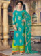 Captivating Royal Blue Pure Silk Gown Style Designer Anarkali Suit