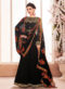 Black Georgette Ceremony Gown Style Anarkali Suit