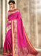 Lovely Purple Silk Traditional Wear Saree