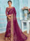 Traditional Pink Designer Party Wear Georgette Saree