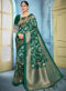 Maroon Banarasi Silk Designer Zari Weaving Saree