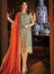 Classic Cream Georgette Designer Party Wear Pakistani Suits