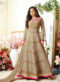 Drashti Dhami Beige Embroidered Wedding Wear Floor Length Anarkali Suit