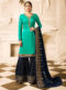 Drashti Dhami Green Embroidered Wedding Wear Churidar Suit