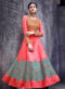 Pink Swiss Shadow Silk Floor Length Anarkali Suit Shareen