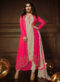 Pink Silk Wedding Wear Floor Length Anarkali Pakeeza