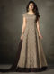 Jennifer Winget Beige Lycra Gown Style Designer Anarkali Suit