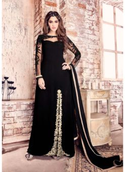 Black Georgette Designer Party Wear Pakistani Salwar Kameez