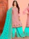 Pink Georgette Party Wear Pakistani Palazzo Salwar Kameez
