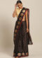 Grey Handloom Silk Zari Weaving Designer Saree