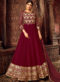 Georgette Wedding Palazzo Suit In Brown