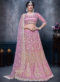 Amazing Pink Mal Designer Jacket Style Lehenga Choli