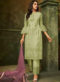 Latest Grey Designer Pakistani Style Butterfly Net Suit