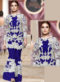 Heavy Embroidred Designer Grey Net Pakistani Suit