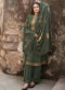 Grey Cotton Embroidered Work Casual Wear Churidar Salwar Suit