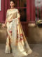 Pista Silk Designer Printed Party Wear Saree