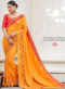 Rani Silk Embroidered Work Designer Party Wear Saree