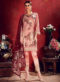 Excellent Red Silk Designer Bandhej Dress Material