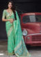 Wonderful Grey Silk Zari Weaving  Wedding Wear Designer Saree