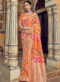 Wonderful Pink Silk Zari Weaving Party Wear Saree
