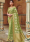 Multicolor Silk Zari Weaving Party Wear Saree