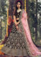 Maroon Velvet Designer Embroidered Work Wedding Lehenga Choli