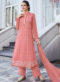 Lovely Brown Georgette Designer Party Wear Pakistani Suit