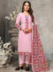 Amazing Orange Chanderi Silk Thread And Sequence Work Designer Salwar Suit