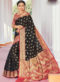 Lavish Red Silk Zari Weaving  Wedding Wear Saree