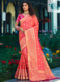 Yellow Banarasi Silk Designer Wedding Saree