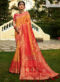 Pink Banarasi Silk Designer Wedding Saree