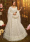 White Georgette Designer Bridal Semi-Stitched Lehenga Choli