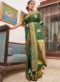Designer Green Classic Wear Soft Silk Saree