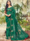 Pretty Rust Designer Chanderi Silk Casual Wear Saree