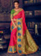 Sea Green Silk Jacquard Designer Wedding Saree