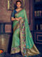 Mustared Silk Jacquard Designer Wedding Saree