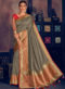 Lovely Teal Blue Banarasi Silk Zari Weaving Wedding Saree