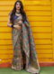 Elegant Pink Silk Zari Weaving Wedding Wear Saree