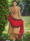 Beautiful Purple Khadi Cotton Embroidered Work Designer Salwar Suit