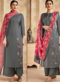 Pista Green Silk Embroidered Work Designer Churidar Salwar Suit