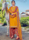 Excellent Falsa Net Embroidered Work Designer Anarkali Suit