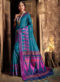 Mehendi Green Thread Weaving Designer Traditional Saree